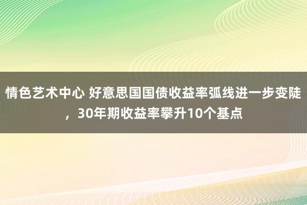 情色艺术中心 好意思国国债收益率弧线进一步变陡，30年期收益率攀升10个基点
